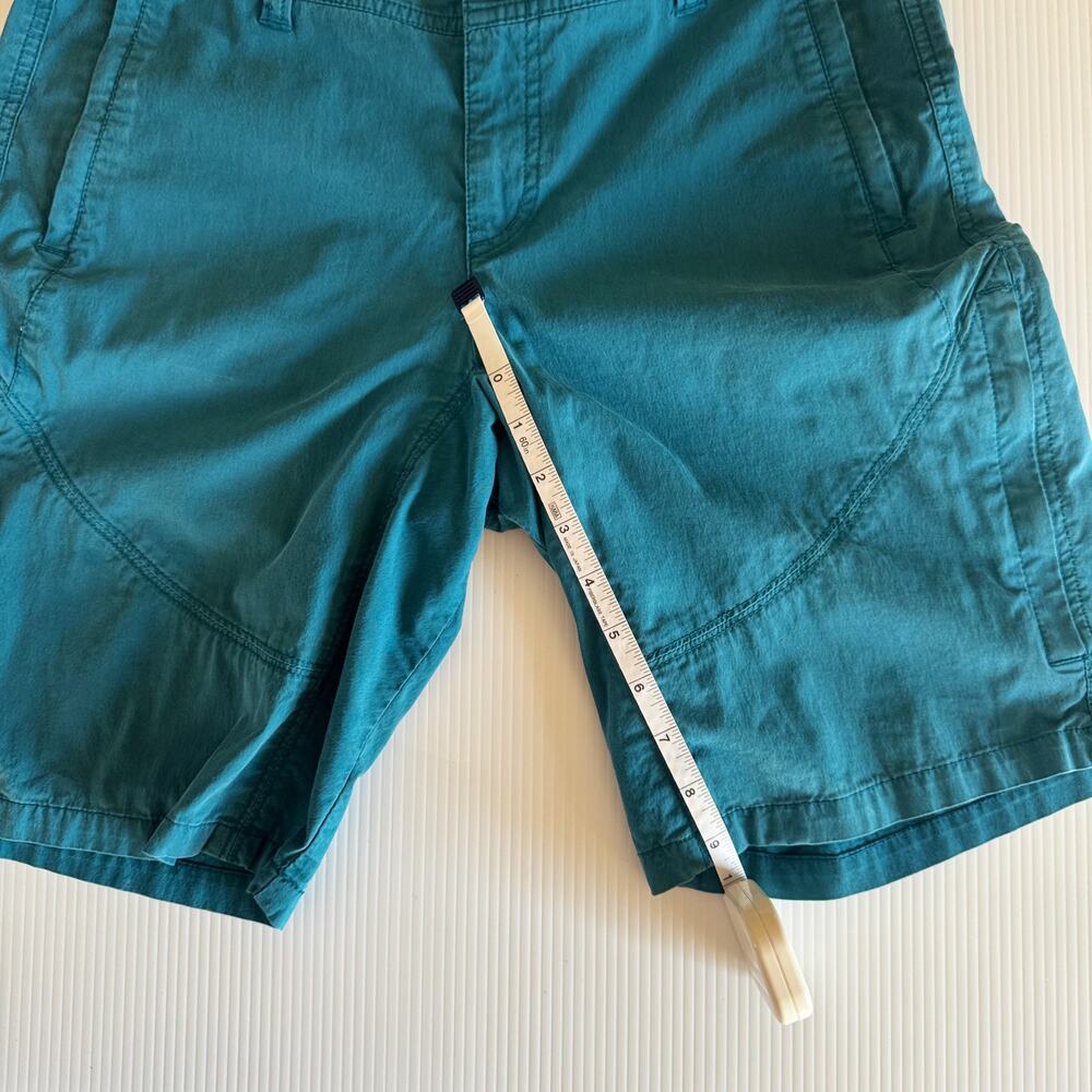 KUHL Spire Hiking Shorts Sz 8 Teal Blue UPF50 Gorpcore Sportif Hiking Camping - Picture 7 of 15